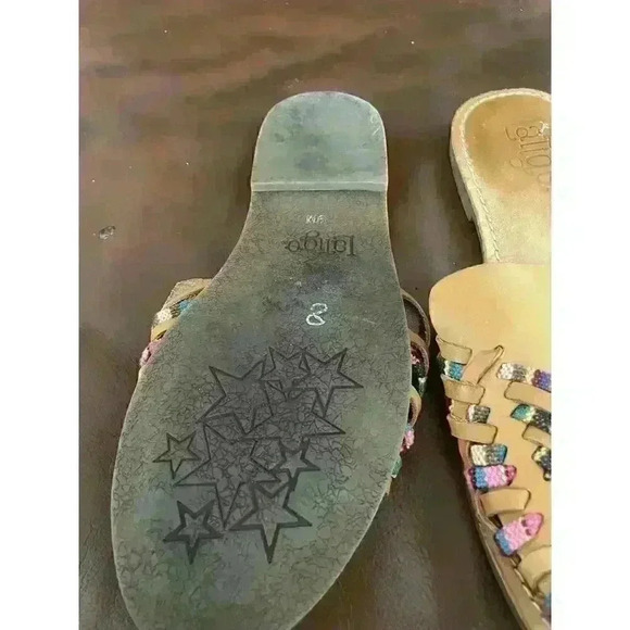 Anthropologie Latigo Sundance Women's Leather Woven Slip-On Sandals Boho Casual - Picture 4 of 5